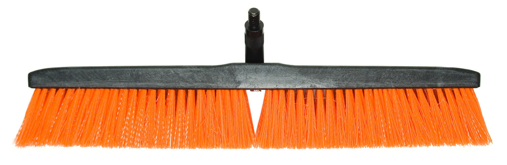 24" Stiff Bristle Push Broom Head (Telescopic Handle not included)