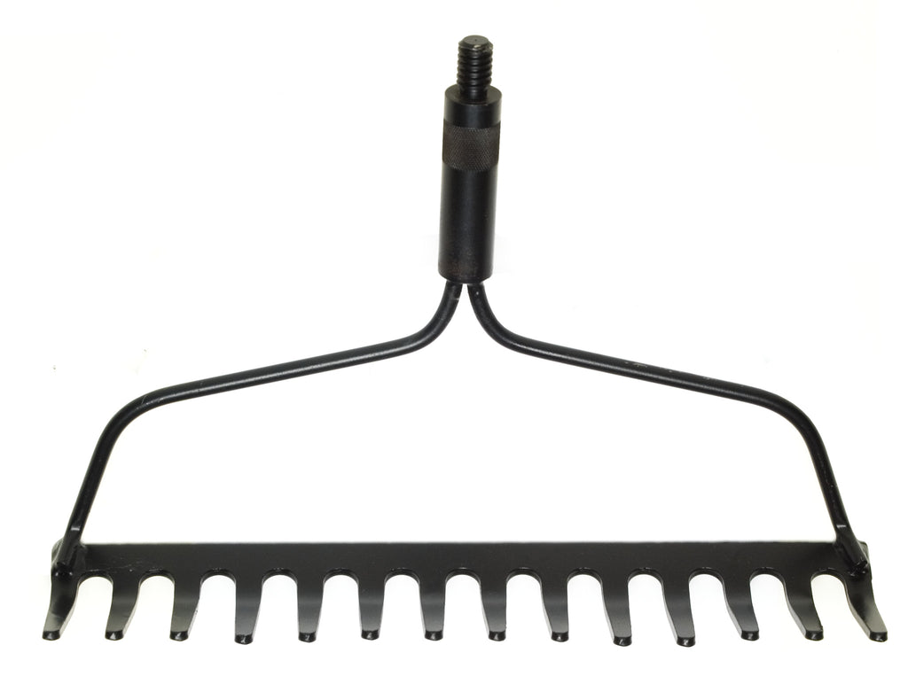 15" 14 Tine Garden Rake Head (Telescopic Handle not included)