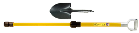 Telescopic Round Point Shovel with D Grip 2 to 4 foot
